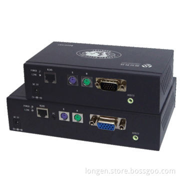 KVM with Audio Transmitter Receiver, up to 200m by Cat5e